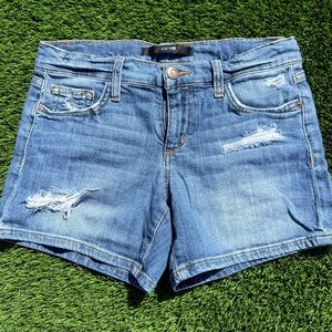 Joe's Jeans Distressed Blue Jean Shorts